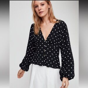 Aritzia Wilfred prairie blouse medium